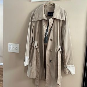 Tan Nautica Trench coat